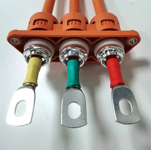 Round 4-hole fog light plug